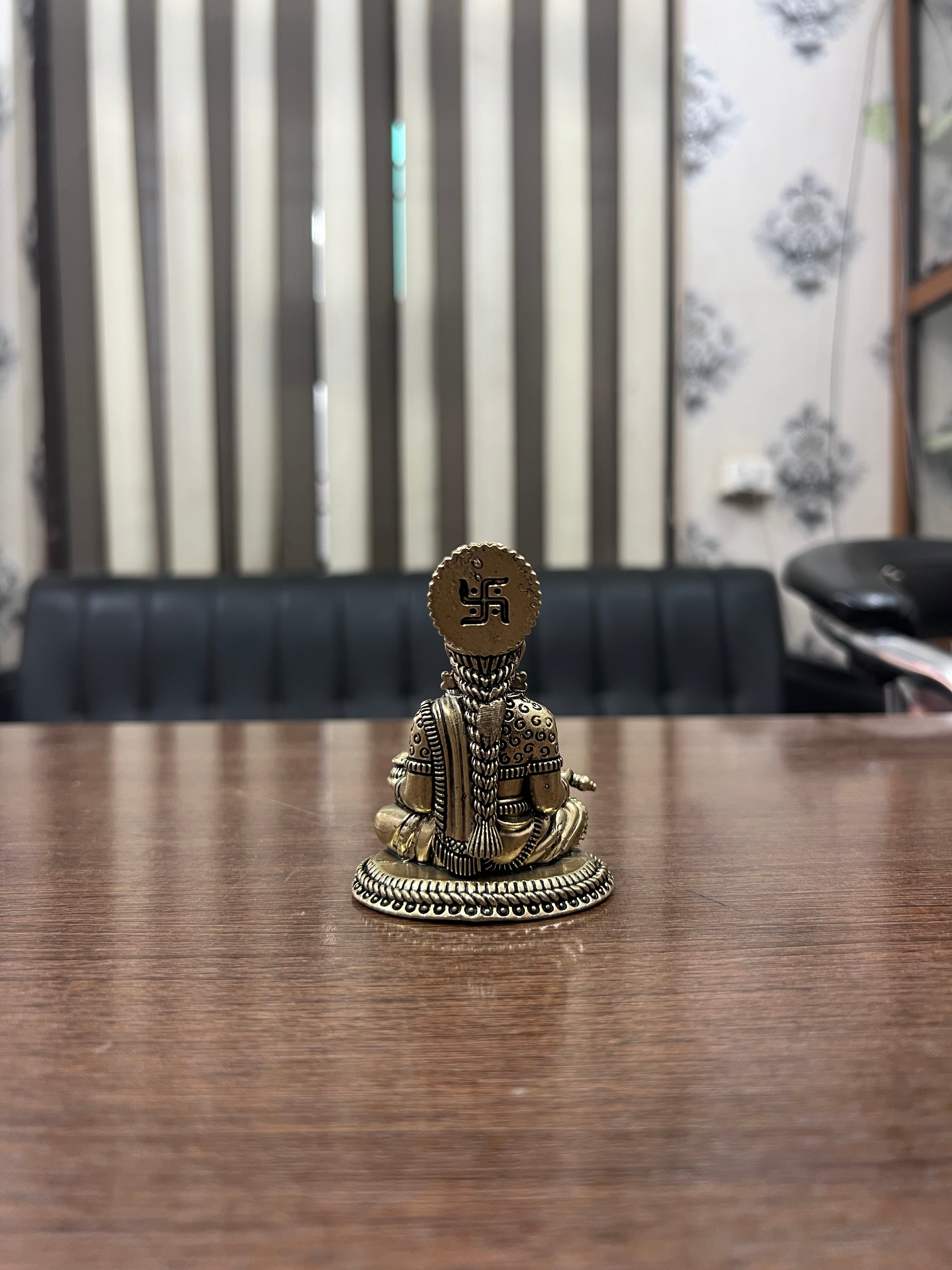 Brass Superfine Statue of Goddess Annapurna. 3” hieght 110grm