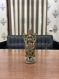 Pure Brass Tirupati Balaji Murti | Antique Finish | Home Temple Decor |Spiritual Gift Item. 6.4” tall 300grm