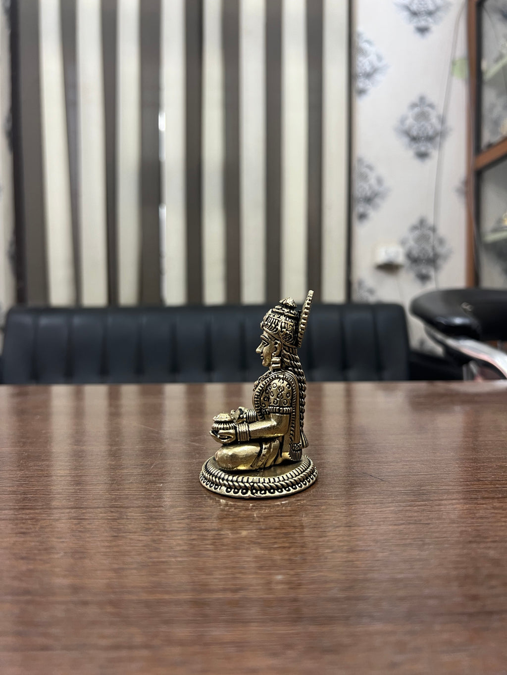 Brass Superfine Statue of Goddess Annapurna. 3” hieght 110grm