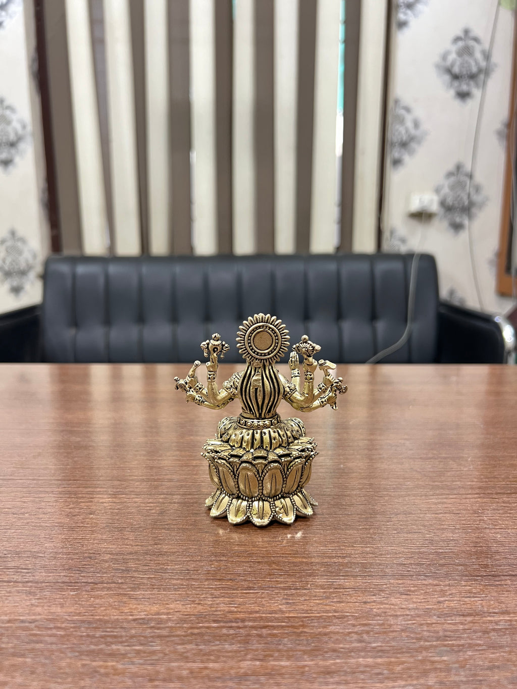 Shree Varaha Lakshmi - Handcrafted Brass Spiritual Art. 4” hieght 220 grm