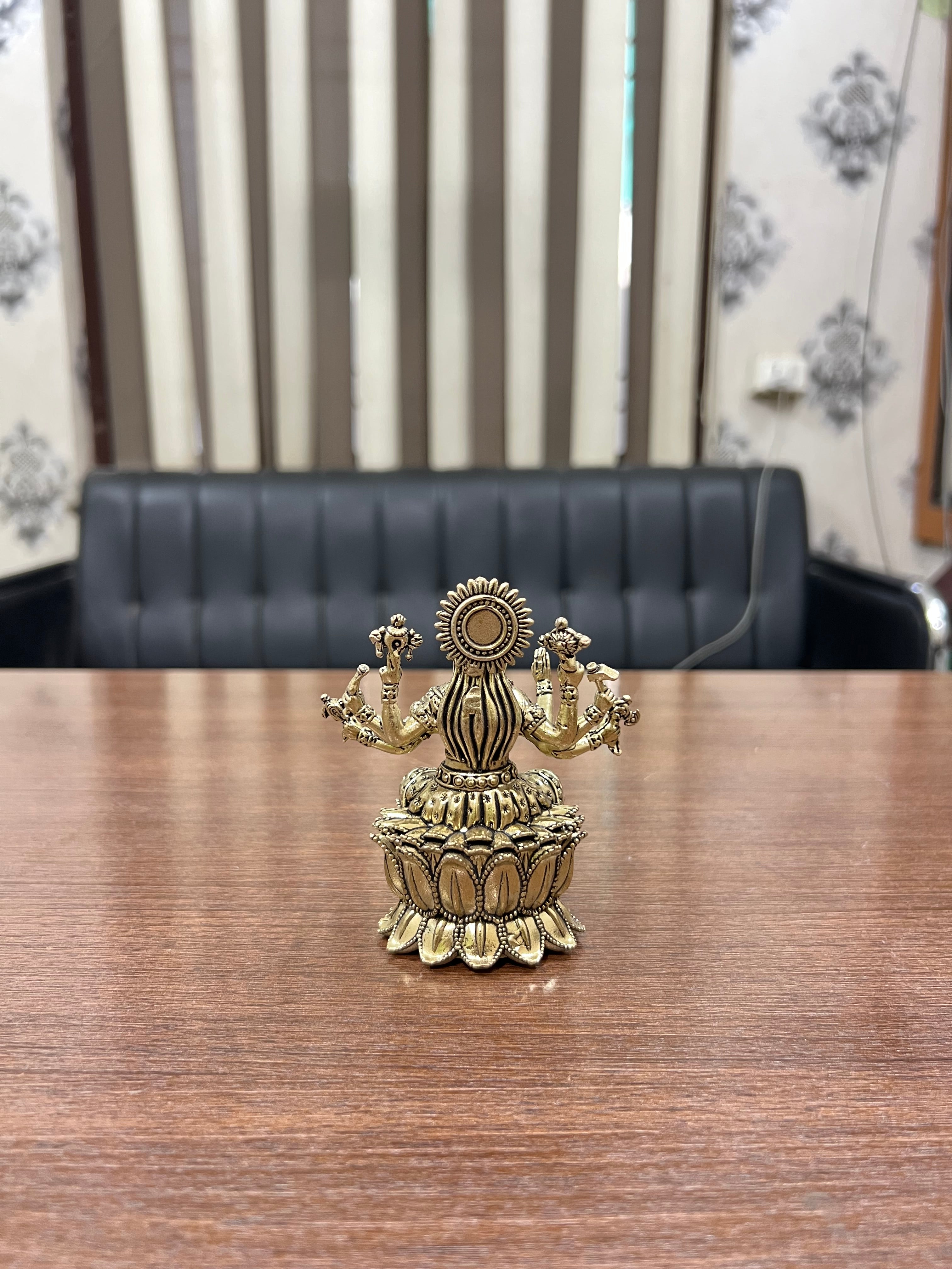 Shree Varaha Lakshmi - Handcrafted Brass Spiritual Art. 4” hieght 220 grm