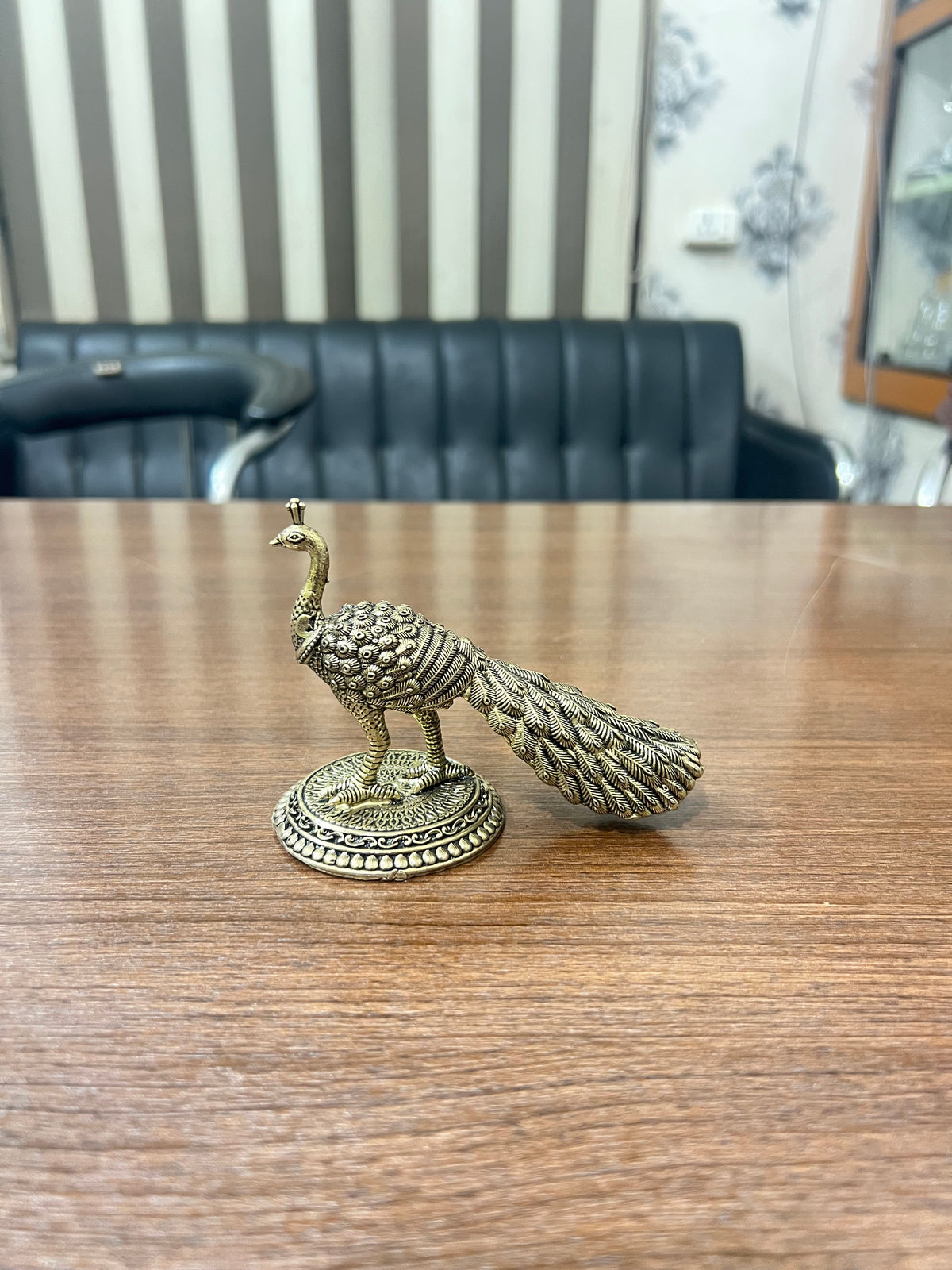 handcrafted peacock
